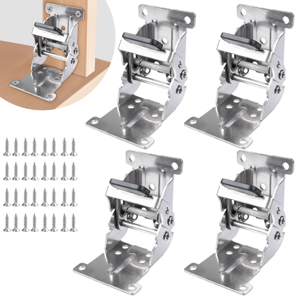 Corner Bracket Angle - 2/4PCS 접이식 다리 힌지 브래킷 0-90-180도