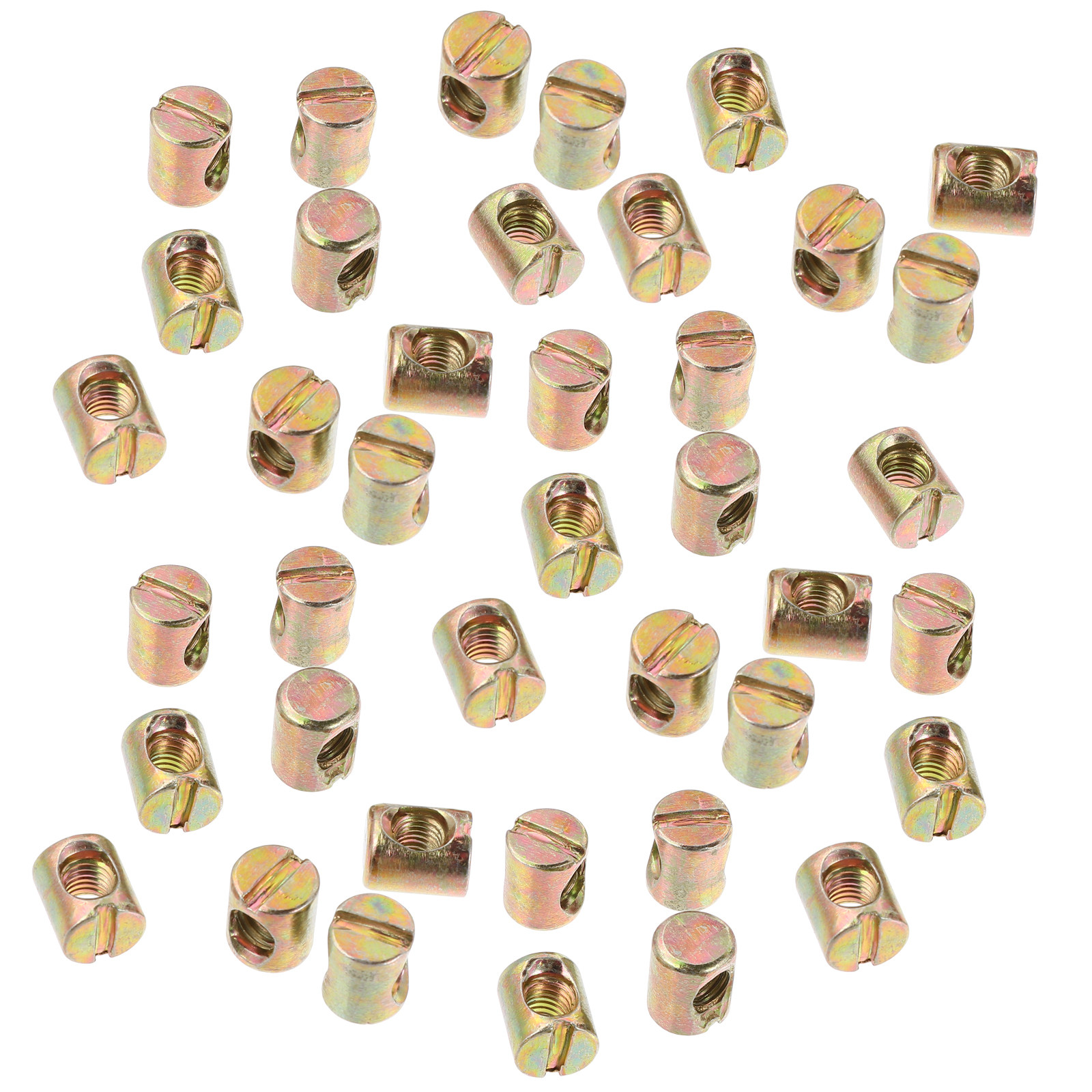 Furniture Hardware Barrel Nut - 55pcs 침대 가구 조립용 크로스 철
