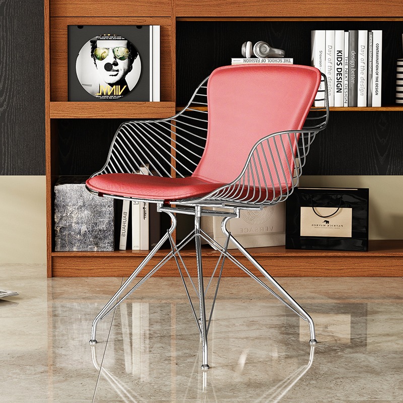 Furniture Hardware In China - 스틸 와이어 다이닝 체어 스툴 새들