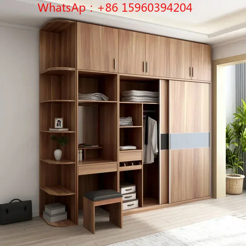 Furniture Hardware In China - 고품질 거울 슬라이딩 목재 옷장 디자인