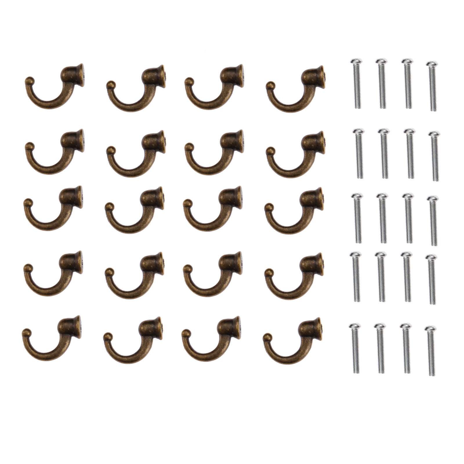 Furniture Hardware Screws - 20pcs 29*20*12mm 골동품 청동 벽 후크