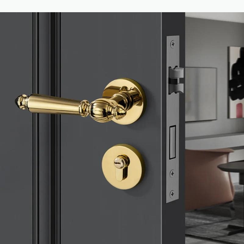 아연 합금 도어 잠금 장치 실내 침실 무음 잠금 장치  - Zinc Furniture Hardware 리뷰 및 가격