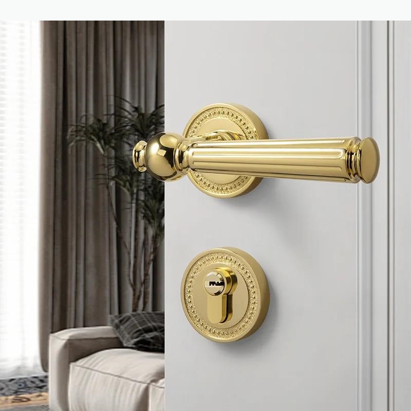 아연 합금 도어 잠금 장치 실내 침실 무음 잠금 장치  - Zinc Furniture Hardware 리뷰 및 가격