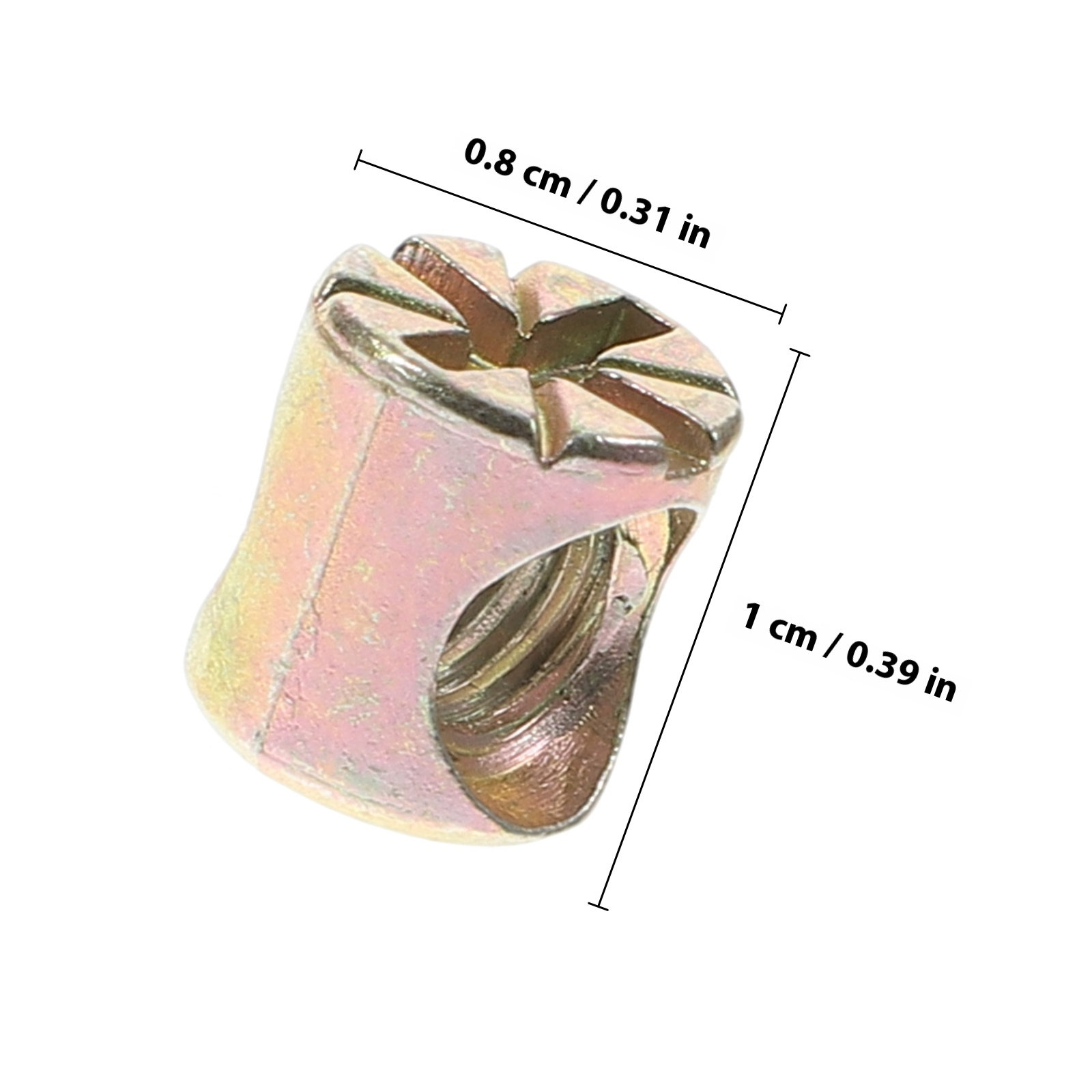 20개입 배럴 너트 M6x10mm 아연 합금 슬롯형 너 - Furniture Hardware Barrel Nut 리뷰 및 가격