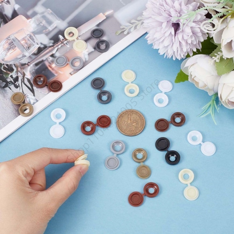 100Pcs 플라스틱 접이식 셀프 태핑 나사 볼트 네일 - Furniture Hardware Screws 리뷰 및 가격