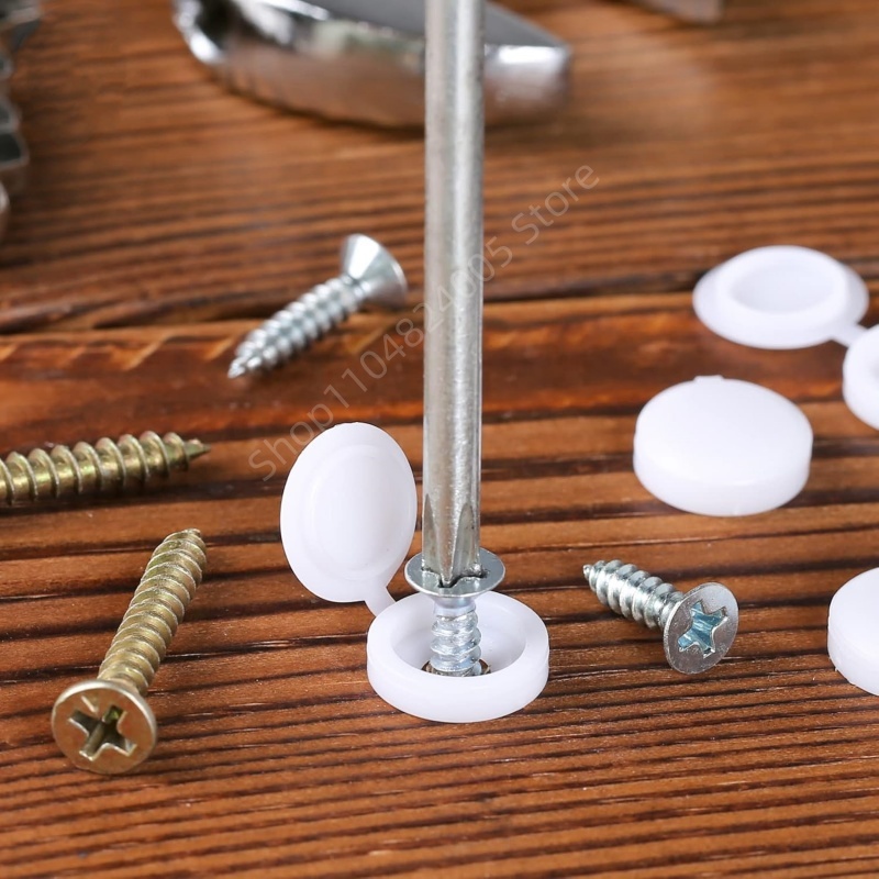 100Pcs 플라스틱 접이식 셀프 태핑 나사 볼트 네일 - Furniture Hardware Screws 리뷰 및 가격