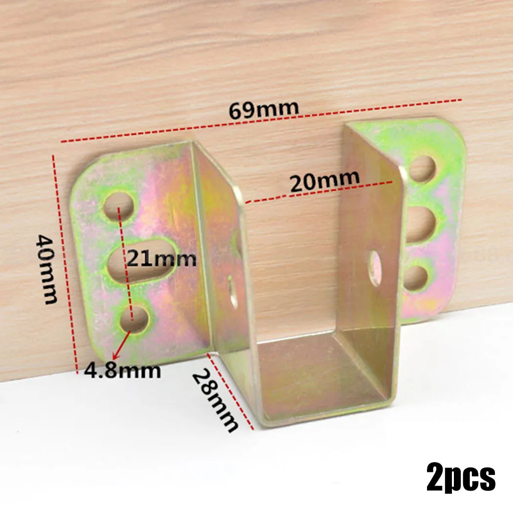 2pcs U 모양의 금속 침대 브래킷 침대 프레임 고정 - Furniture Hardware Supply 리뷰 및 가격
