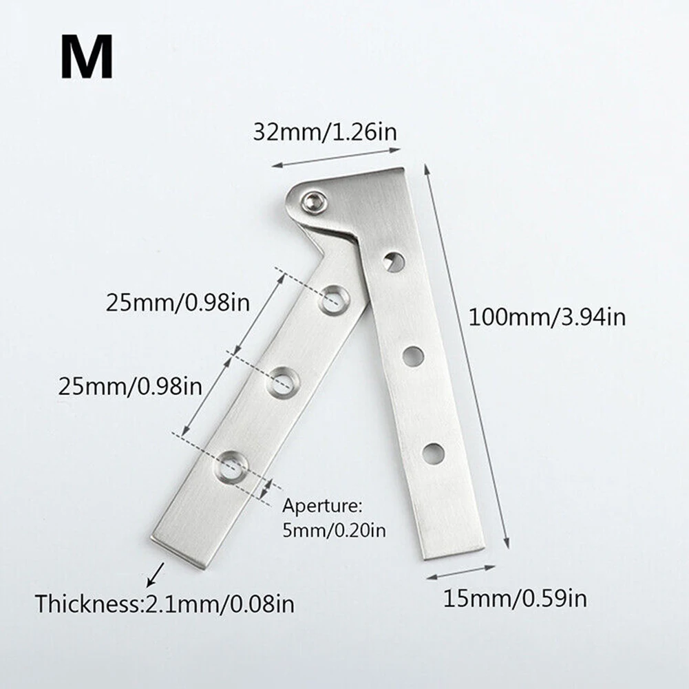 1Pcs 스테인레스 스틸 도어 힌지 회전 보이지 않는  - Furniture Rotating Hardware 리뷰 및 가격