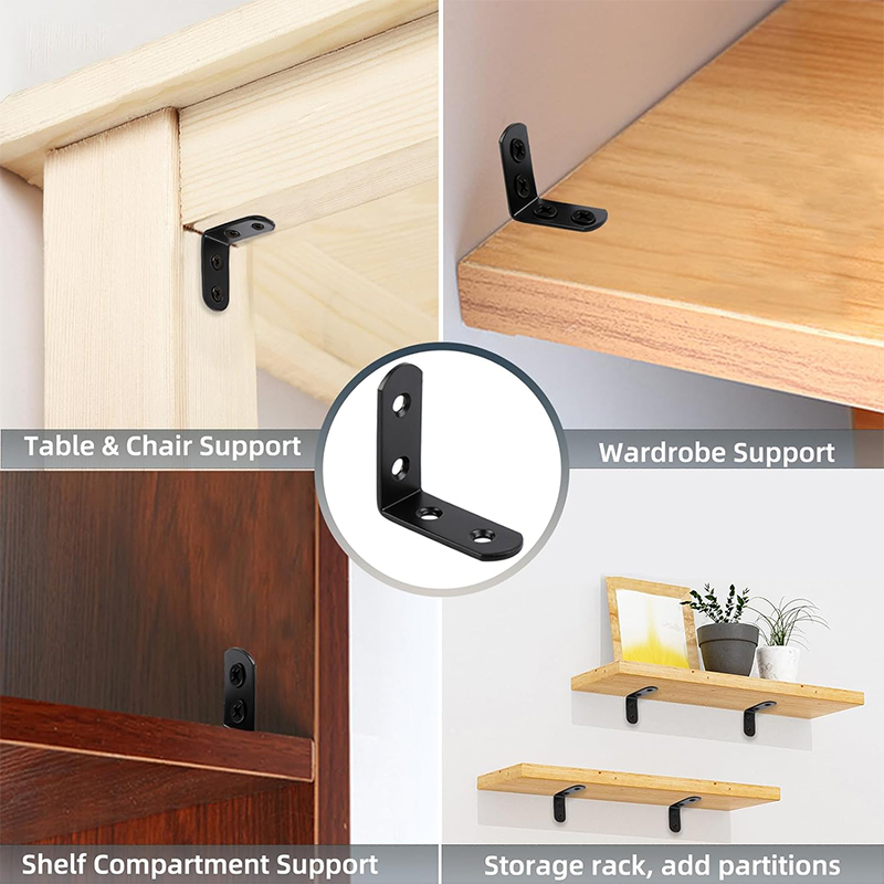 6-20개 블랙 코너 브레이스 L 브래킷, 40mm 스 - Corner Bracket Angle 리뷰 및 가격