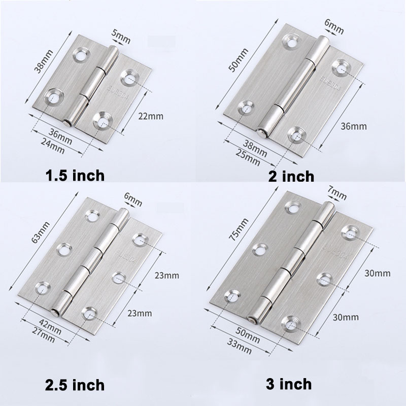 6-20pcs 작은 문 경첩 스테인레스 스틸 실버 홈  - Furniture Hardware Screws 리뷰 및 가격