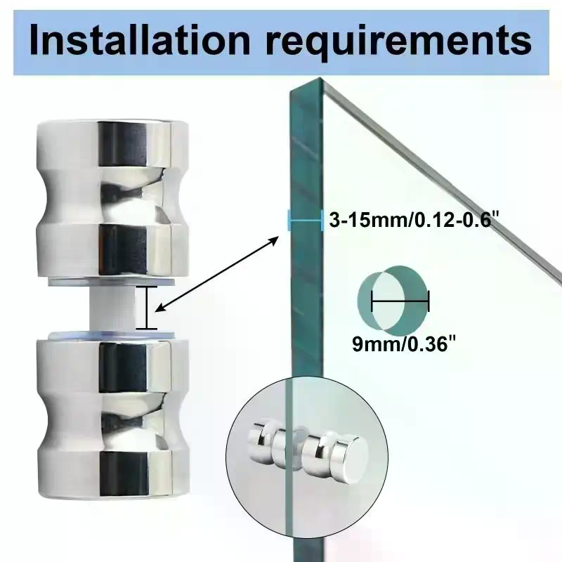 세련된 샤워 유리문 손잡이, 슬라이딩 샤워 도어 손잡이 - Furniture Hardware Supply 리뷰 및 가격