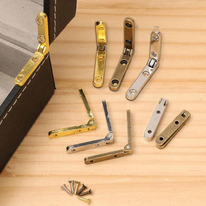 미니 아연 합금 힌지, 고하중 접이식 90도 힌지(나사 - Furniture Hardware Screws 리뷰 및 가격
