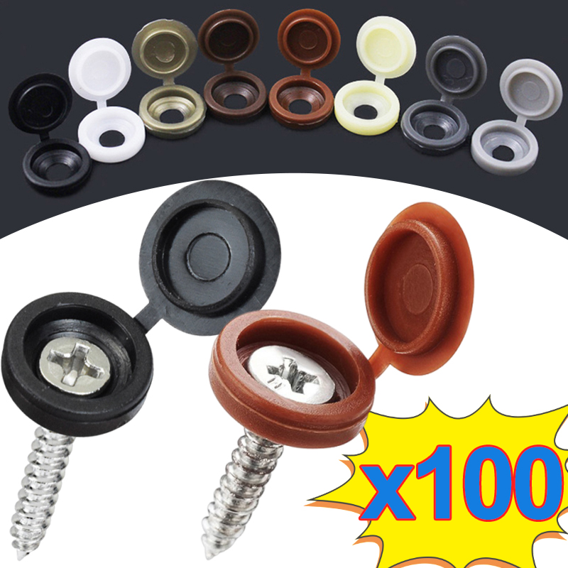 10/500pcs 나사 장식 캡 플라스틱 보호 커버 블 - Furniture Hardware Screws 리뷰 및 가격
