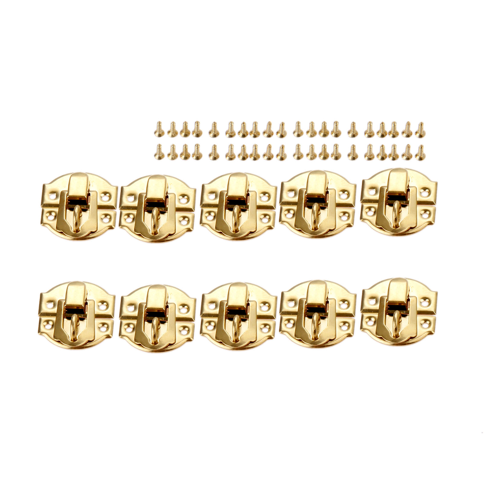 10개입 골든 박스 래치 클라스프 나사 포함 합금 보석 - Furniture Hardware Screws 리뷰 및 가격