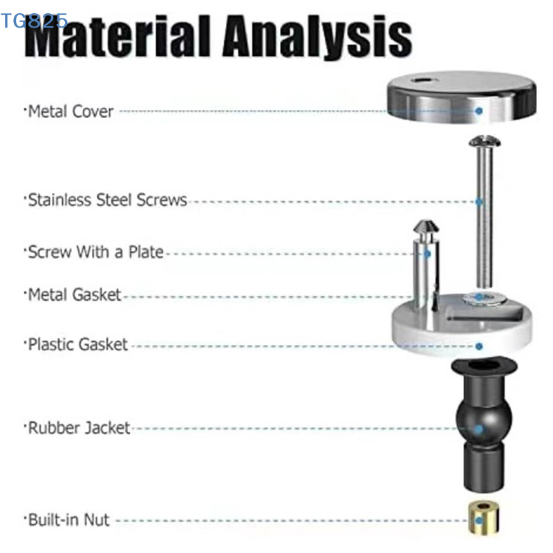 【AN】2개 변기 시트 힌지 상단 고정 힌지 팩 마운팅 - Furniture Hardware Screws 리뷰 및 가격