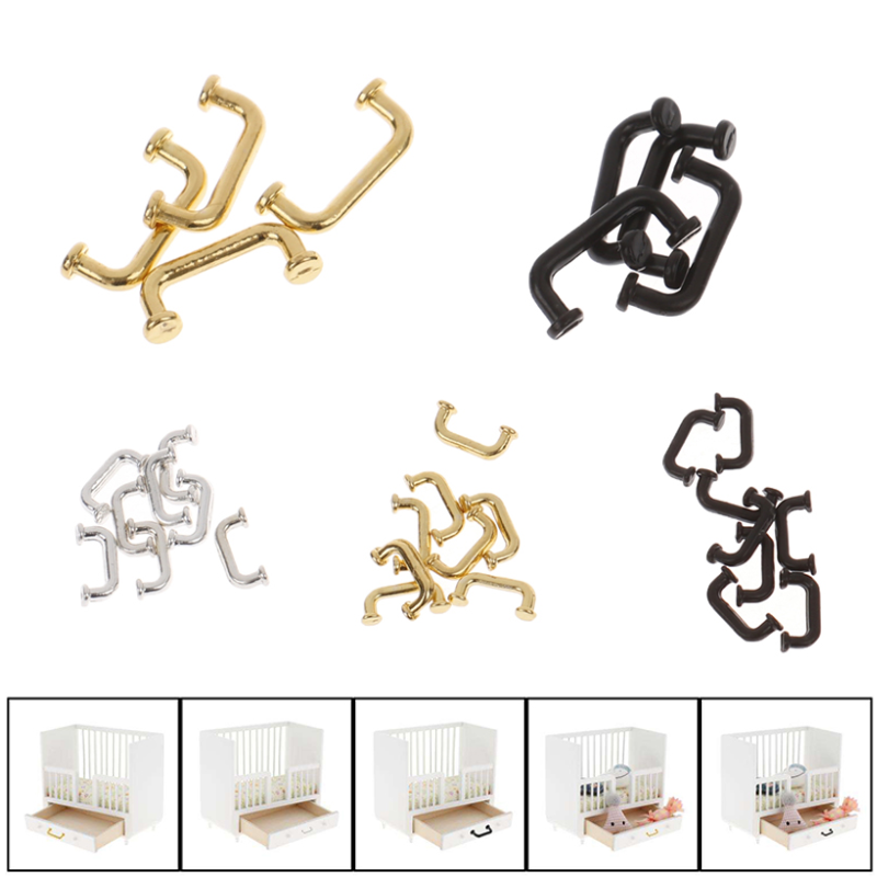 1:12 미니어처 문짝 캐비닛 옷장 손잡이, 서랍 손잡 - Zinc Furniture Hardware 리뷰 및 가격