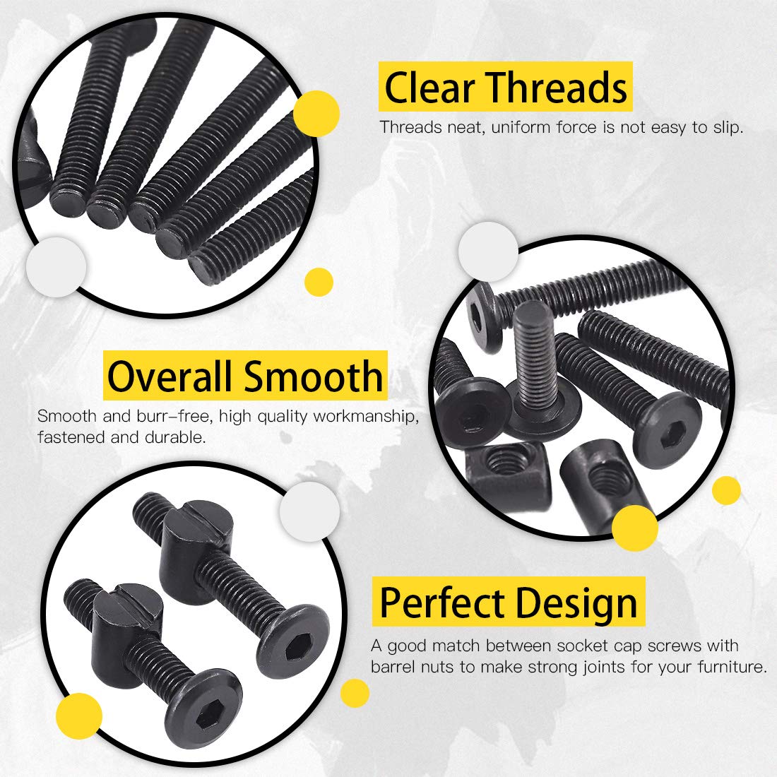 M6 육각 소켓 헤드 나사 볼트 배럴 너트 하드웨어 모 - Furniture Hardware Barrel Nut 리뷰 및 가격