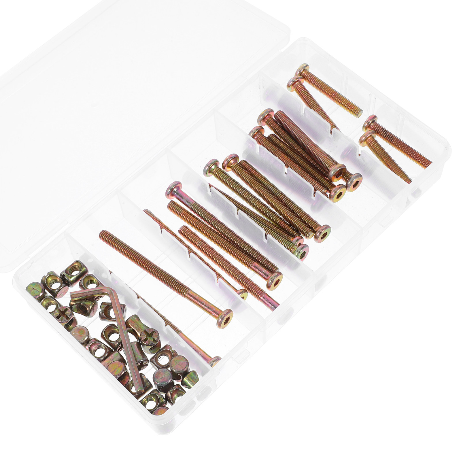 49Pcs 육각 소켓 나사 배럴 너트 금속 가구 커넥터 - Furniture Hardware Barrel Nut 리뷰 및 가격