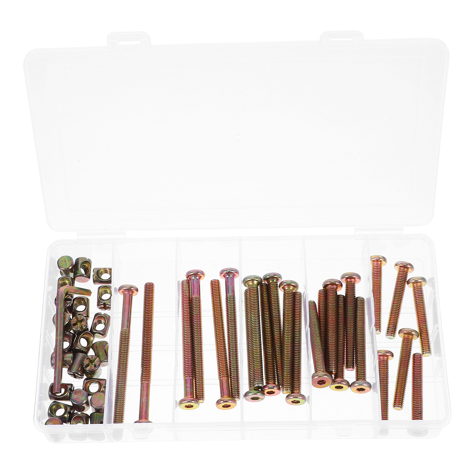 49Pcs 육각 소켓 나사 배럴 너트 금속 가구 커넥터 - Furniture Hardware Barrel Nut 리뷰 및 가격