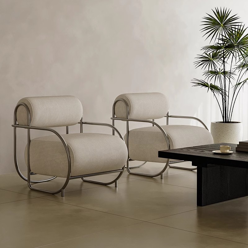 이탈리아산 스테인리스 스틸 싱글 소파, 싱글 소파, 라 - Furniture Hardware Business 리뷰 및 가격