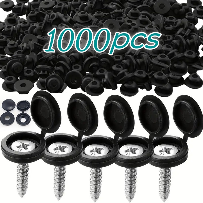 1000pcs 힌지 플라스틱 스크류 캡 커버 접이식 스 - Furniture Hardware Screws 리뷰 및 가격
