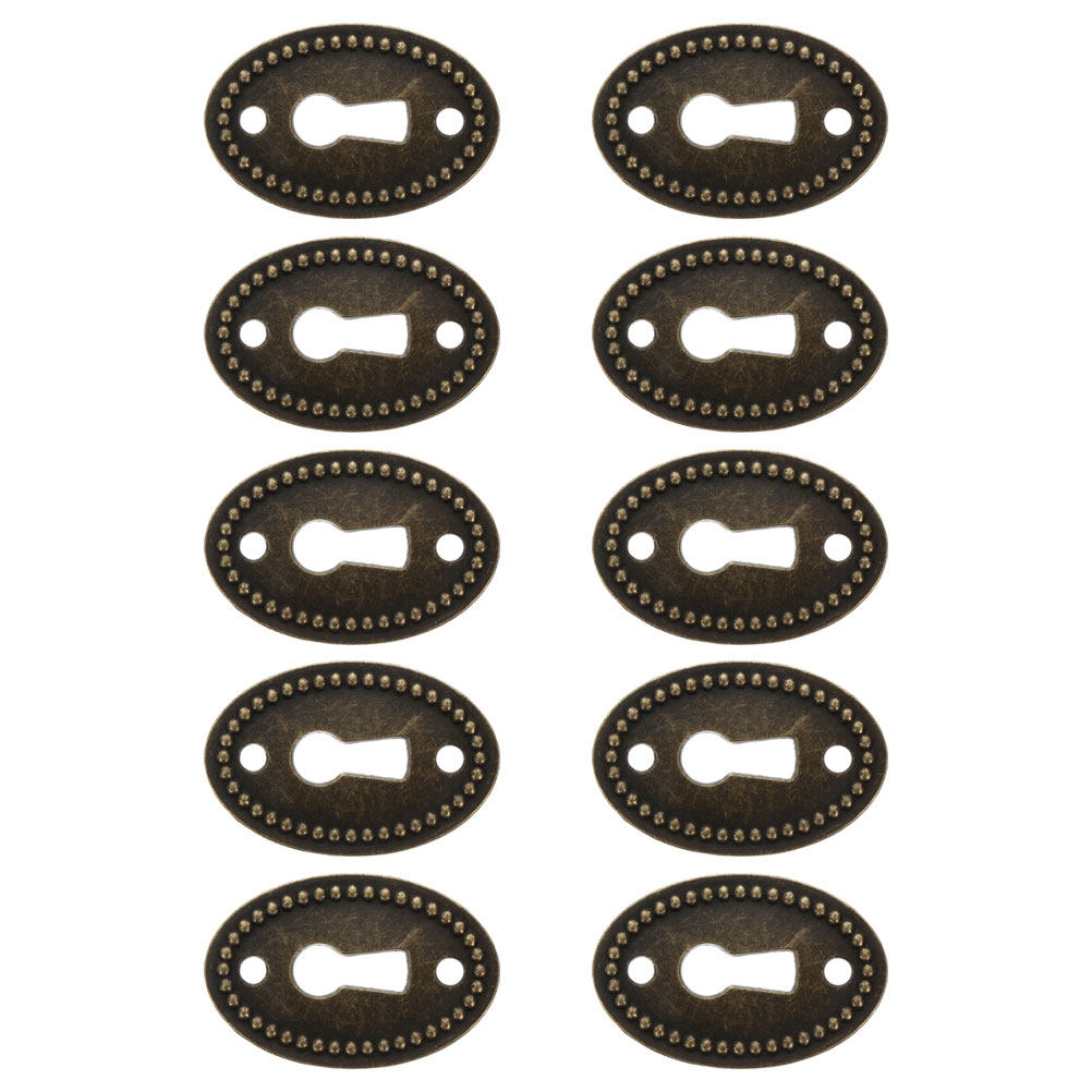 10Pcs 타원형 빈티지 장식 키홀 커버 플레이트 합금 - Zinc Furniture Hardware 리뷰 및 가격