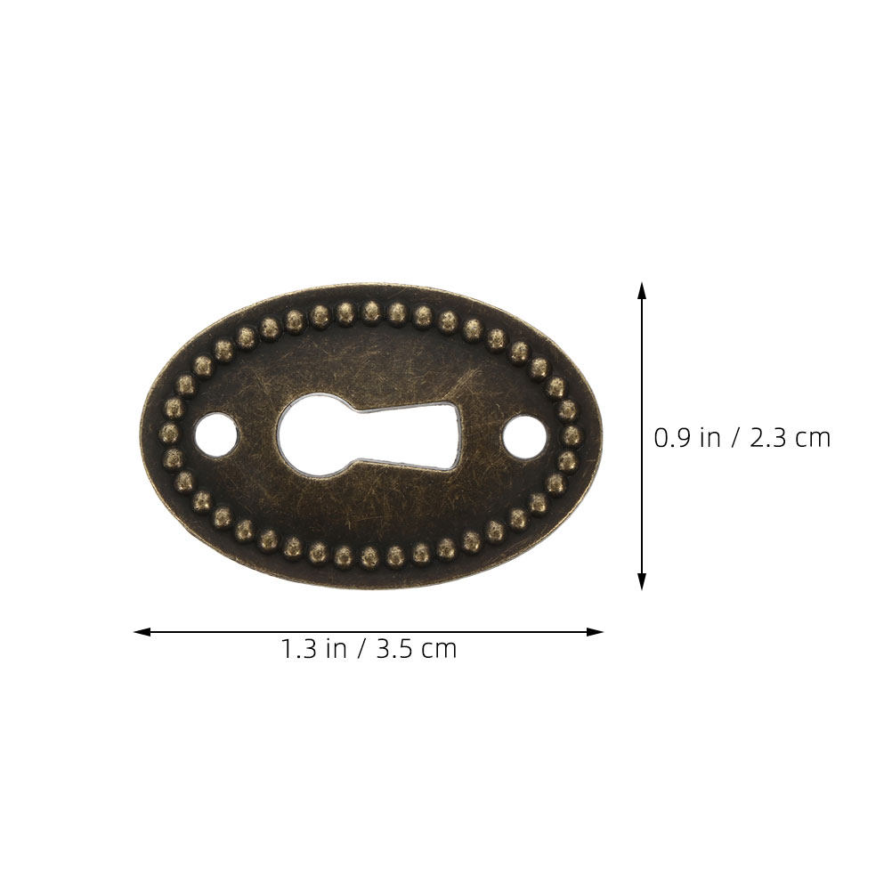 10Pcs 타원형 빈티지 장식 키홀 커버 플레이트 합금 - Zinc Furniture Hardware 리뷰 및 가격