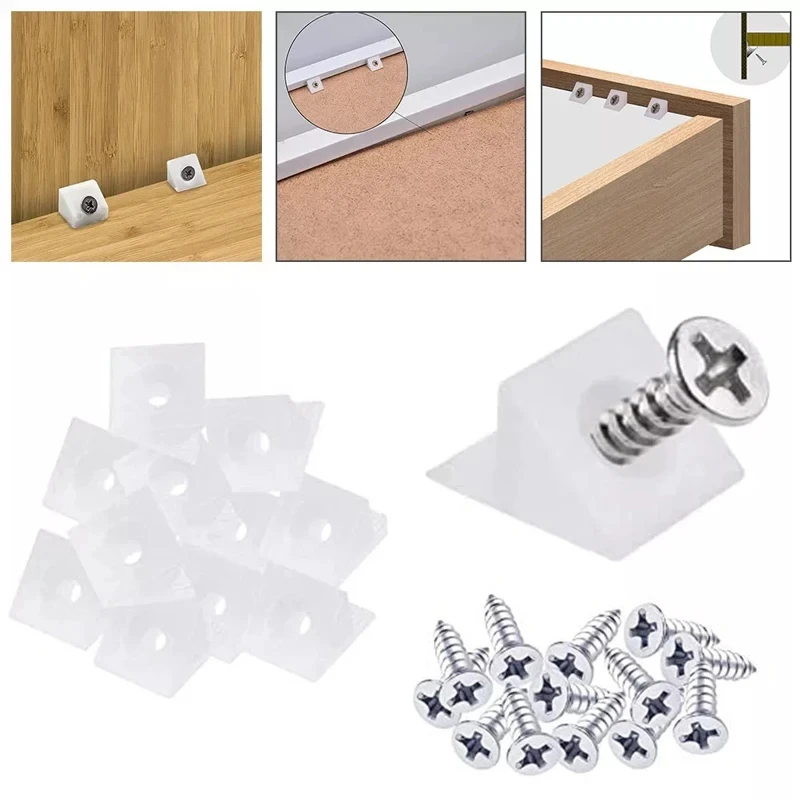 20/40/60/80/100pcs 하단 지지대 용 나사 - Corner Bracket Angle 리뷰 및 가격